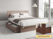 Japanese Storage Bed solid walnut