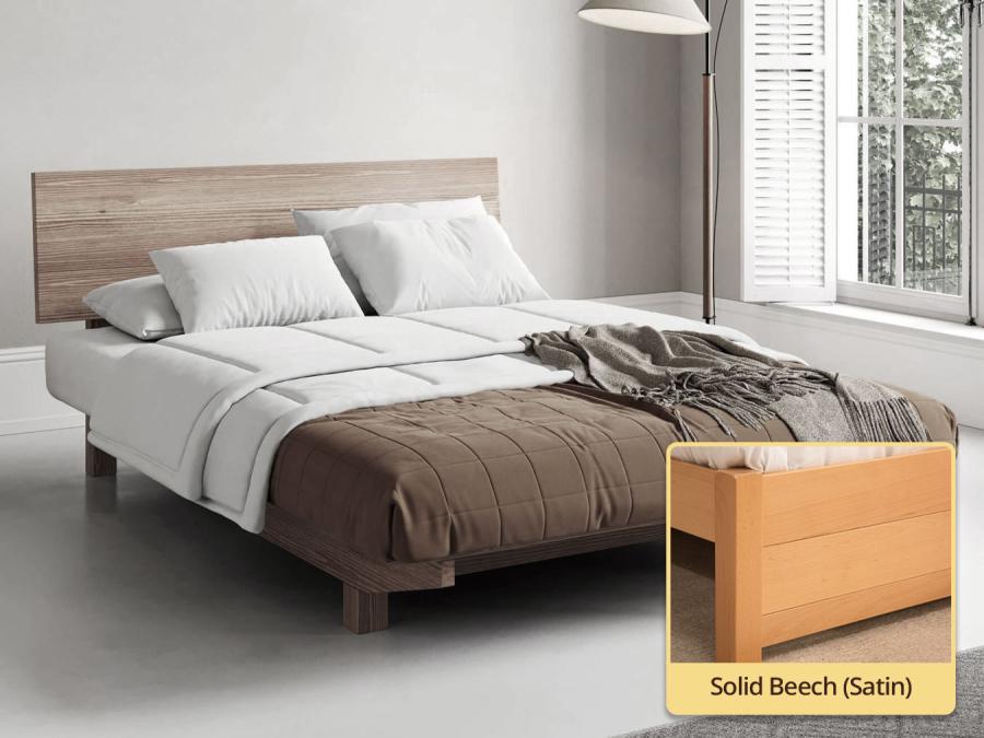 shoreditch bed Solid Beech (Satin)