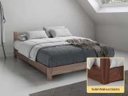 Low Oriental Bed (Space Saver) solid walnut