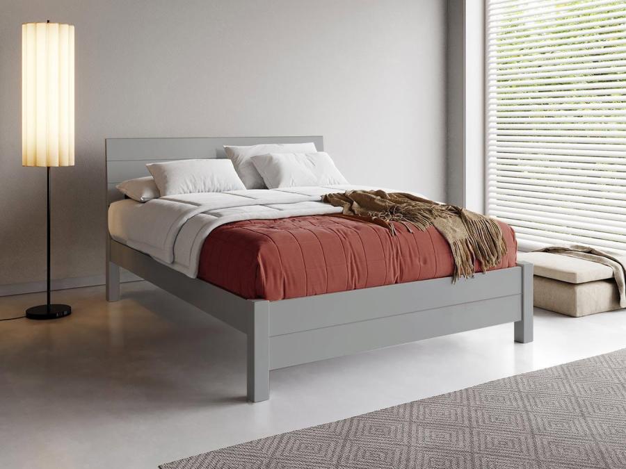 grey wooden bed frame chelsea design by get laid beds