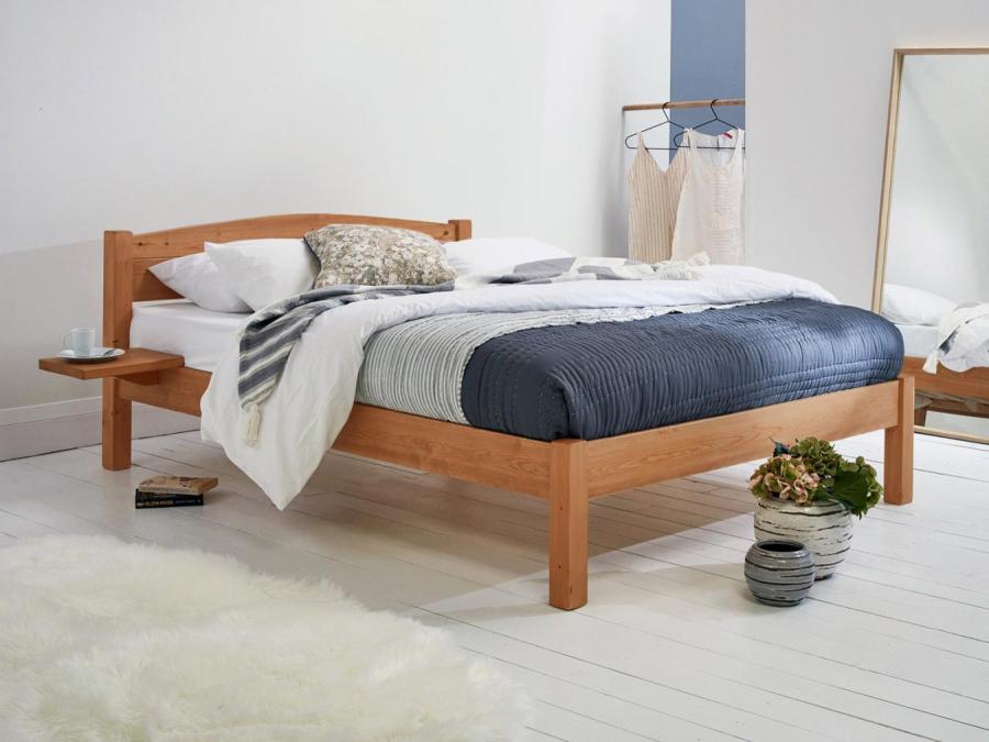 classic wooden bed in cinnamon by get laid beds