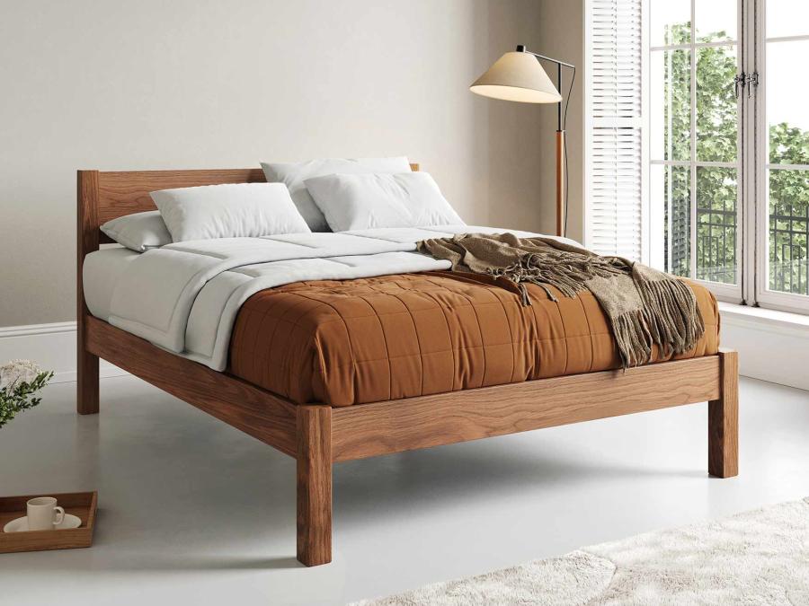 solid oak white knight bed by get laid beds