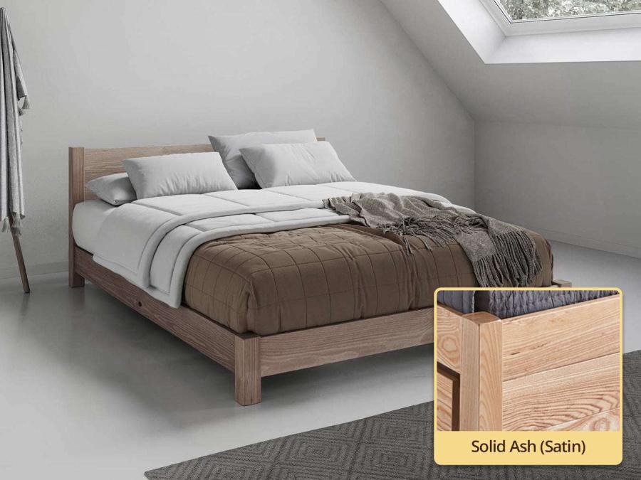 Low Tokyo Bed (Space Saver) solid ash