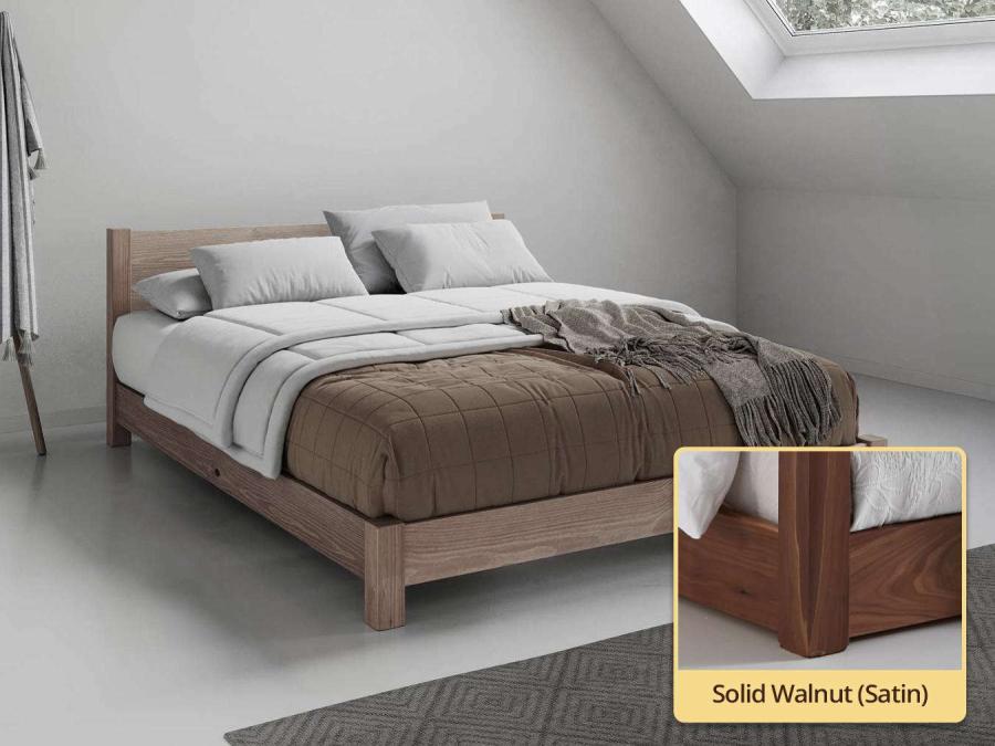 Low Tokyo Bed (Space Saver) solid walnut