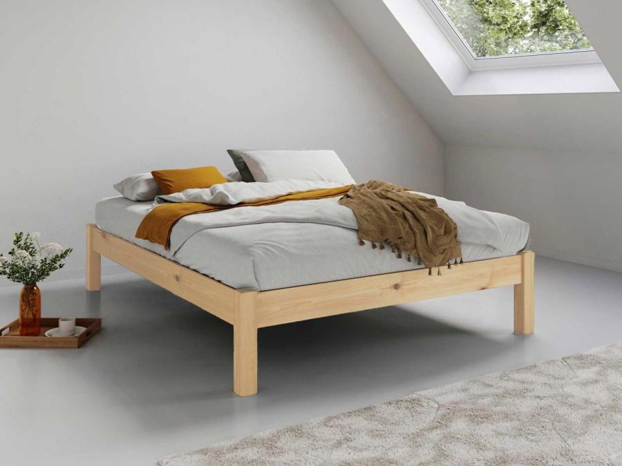 wooden untreated platform bed get laid beds