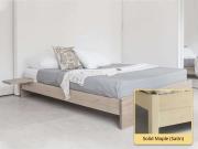 solid maple platform bed frame enkel design without headboard