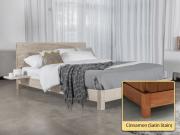 low platform bed frame kensington design cinnamon finish solid wood by get laid beds