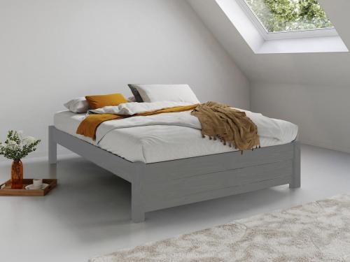 grey platform storage bed no headboard by get laid beds