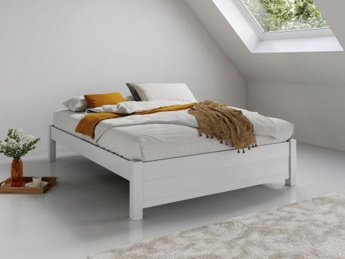 white platform storage bed without headboard by get laid beds