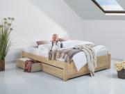 untreated wooden platform storage bed by get laid beds