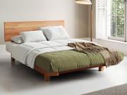shoreditch floating bed by get laid beds cinnamon finish
