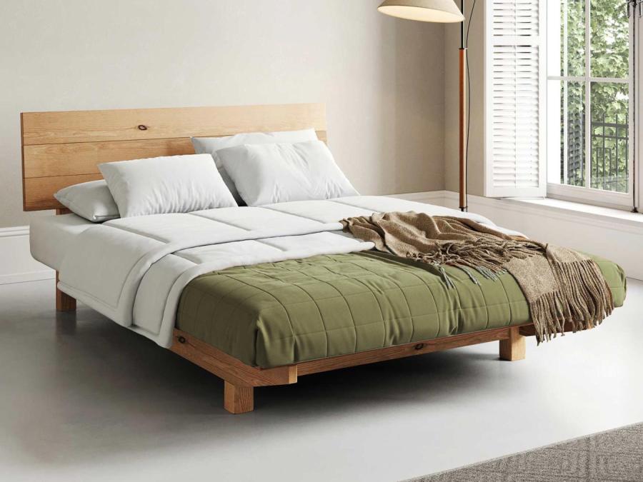 wooden beds floating shoreditch bed in honey