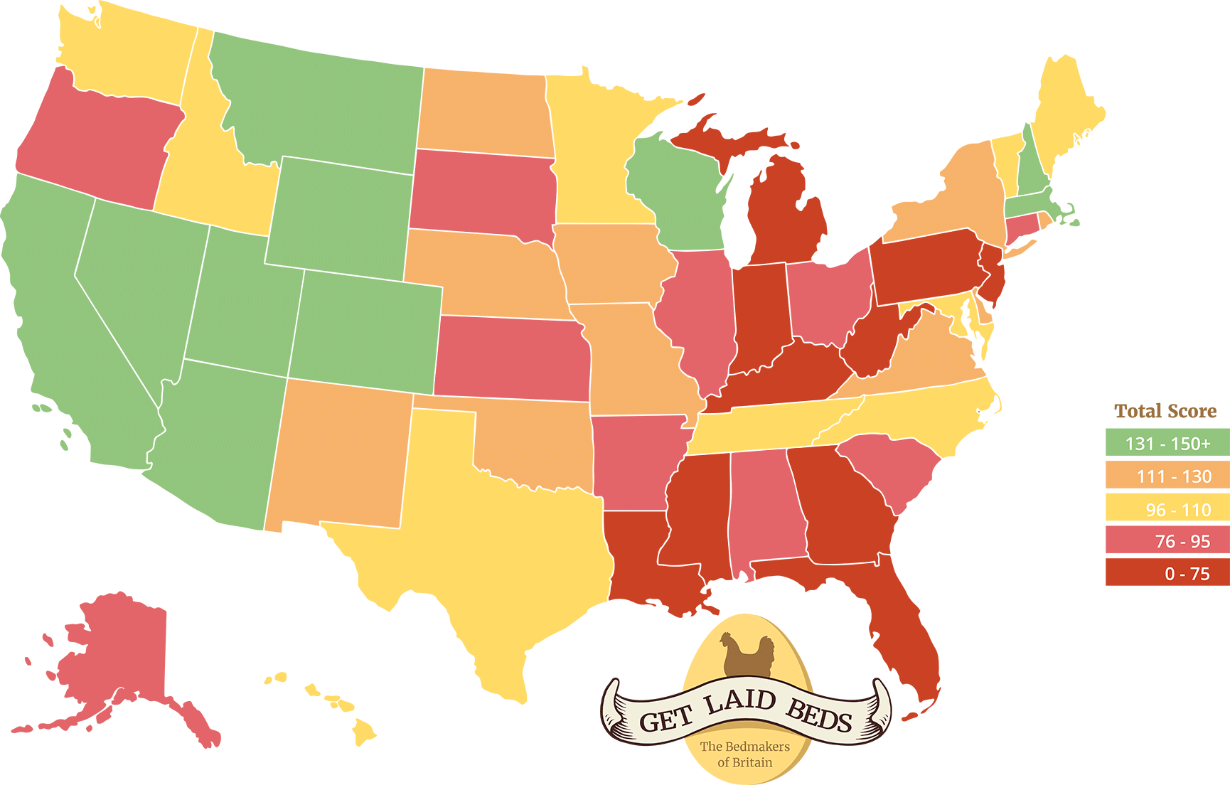 get laid beds early risers map