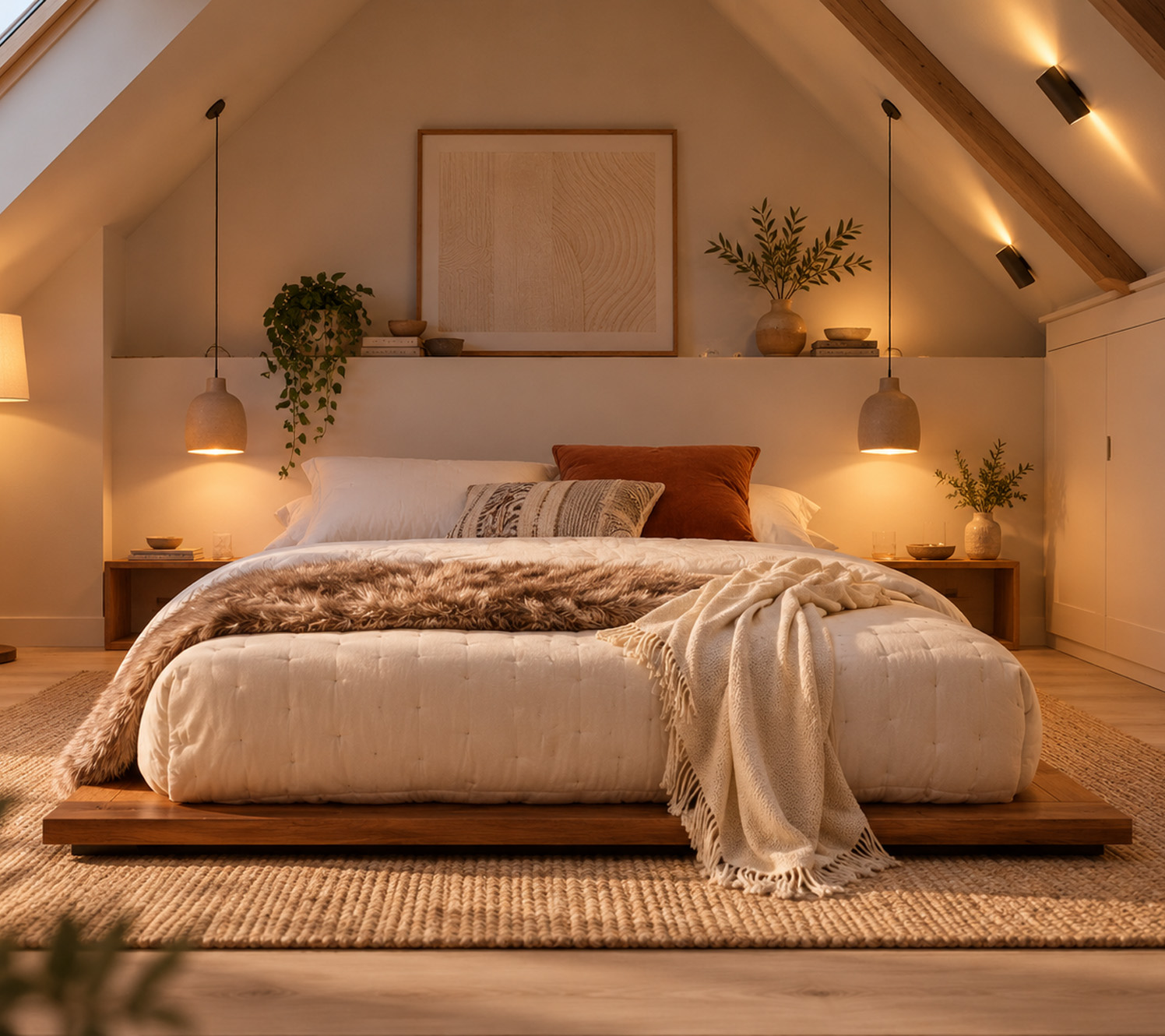 loft bedroom ideas Soft Lighting