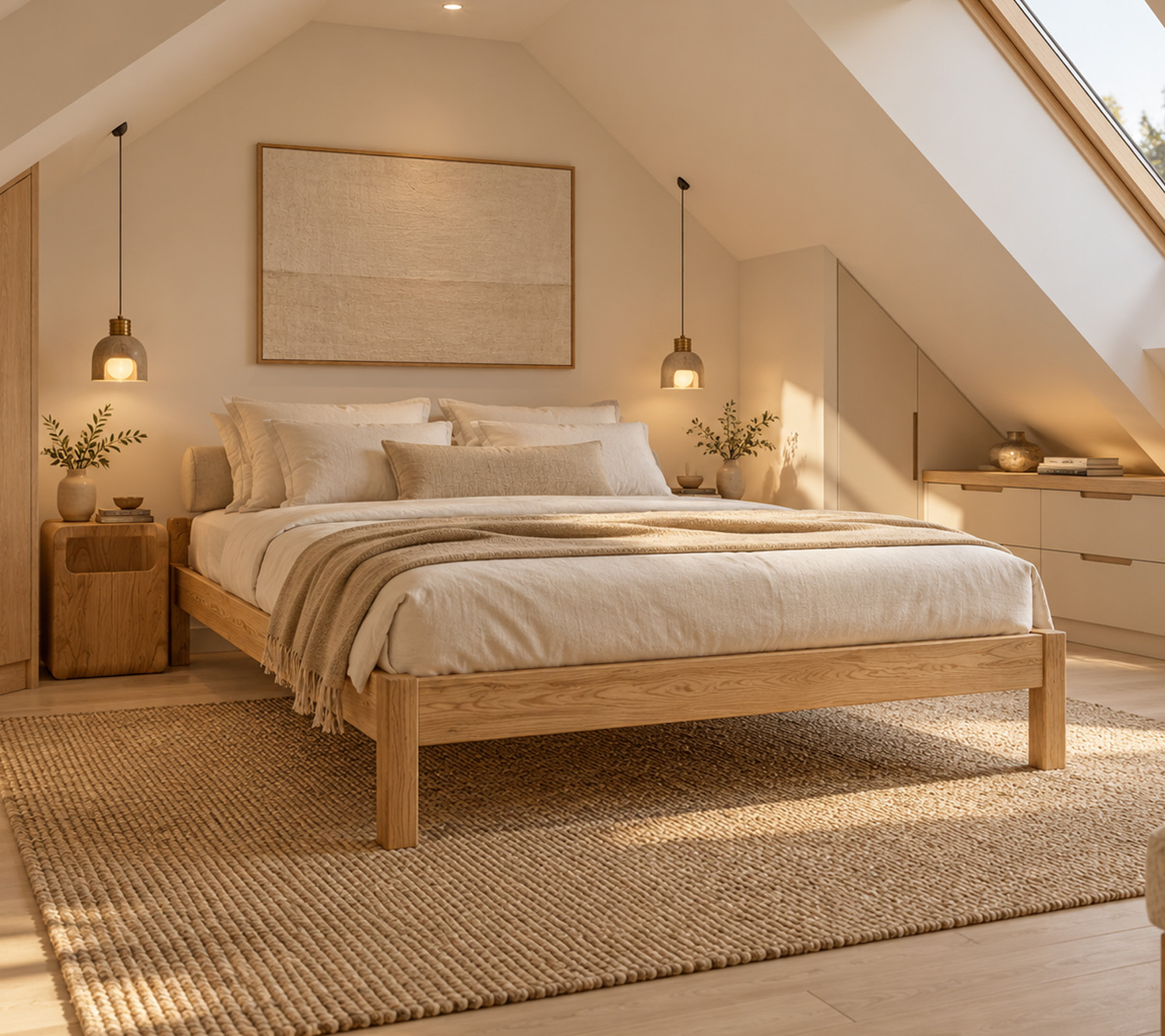 attic bedroom ideas Storage Under Eaves